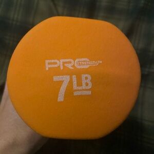 Pro Strength 7 LB Orange Dumbbell (1)